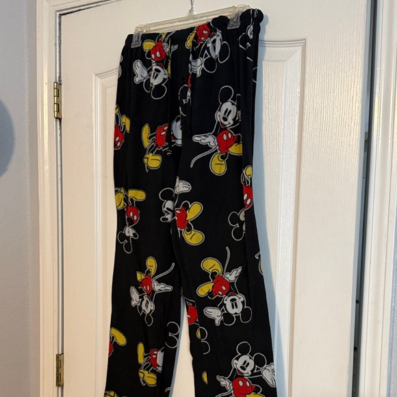 Disney Black Pajama Pants with Mickey Mouse Print - Picture 4 of 8